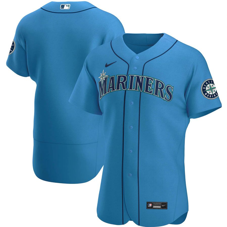 Mens Seattle Mariners Nike Royal Alternate Authentic Team MLB Jerseys